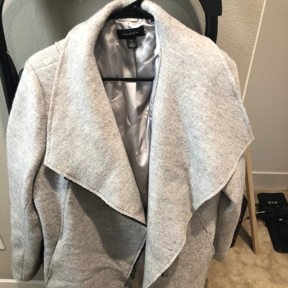 Halogen Grey Lined Coat